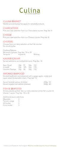 Culina at COMO Dempsey - Singapore