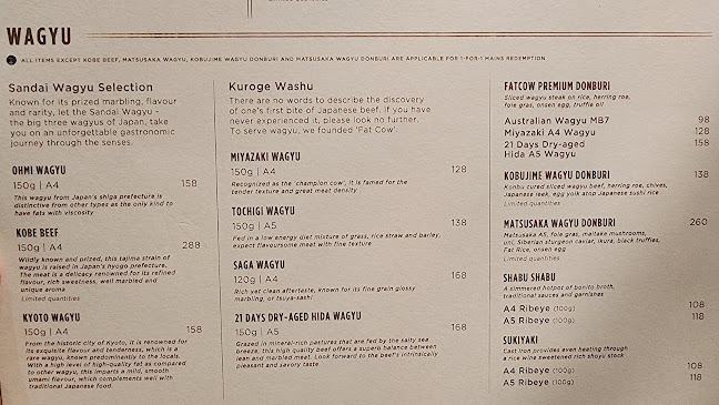 Fat Cow - Japanese Wagyu @ Camden Medical Centre