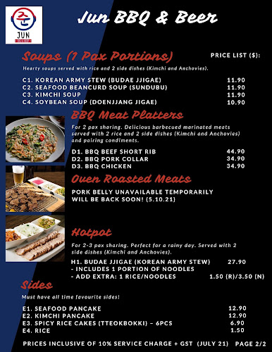 Jun Korean BBQ & Beer - Hospitality and gastronomy
