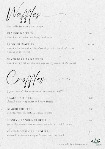 Edith Patisserie Cake Bar - Hospitality and gastronomy