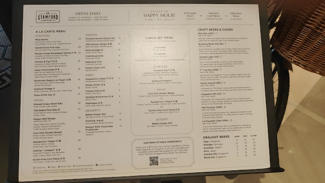 Opinii despre The Stamford Brasserie în Singapore - Hospitality and gastronomy