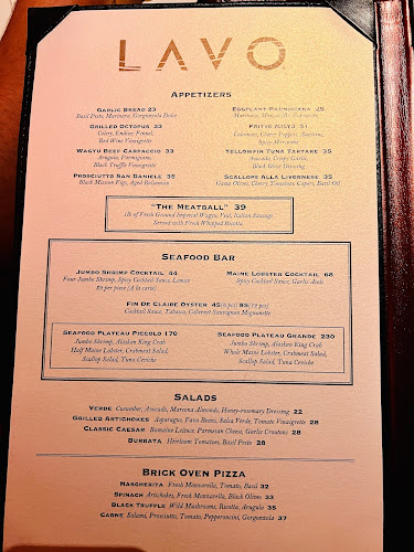 LAVO Italian Restaurant And Rooftop Bar - Hospitality and gastronomy