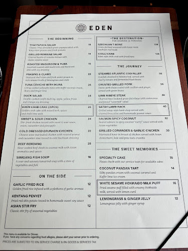 Eden Restaurant - Hospitality and gastronomy