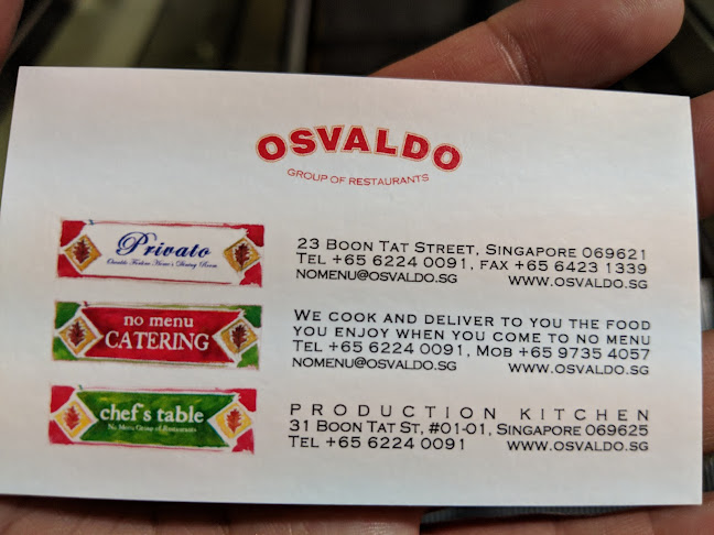 No Menu Restaurant - Singapore