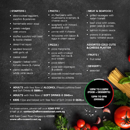 Opinii despre Al Forno (East Coast) Pte Ltd în Singapore - Hospitality and gastronomy