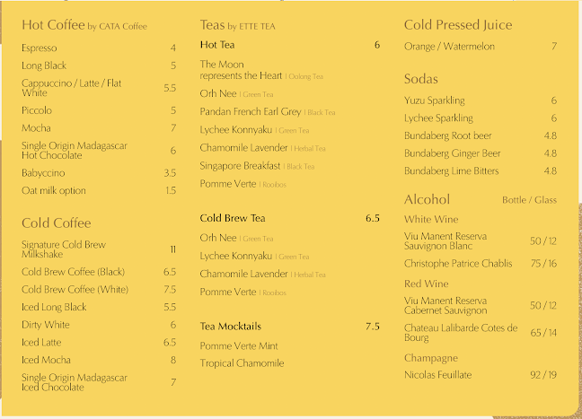 Opinii despre alkove bistro în Singapore - Hospitality and gastronomy