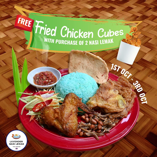 Lavender Nasi Lemak - Thai inspired