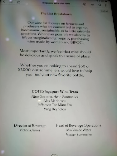 COTE Korean Steakhouse - Singapore