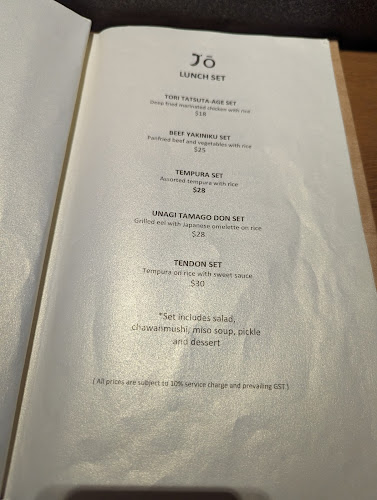 Opinii despre Jo Japanese Restaurant în Singapore - Hospitality and gastronomy