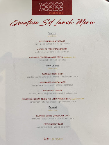 Wooloomooloo Steakhouse Singapore - Hospitality and gastronomy