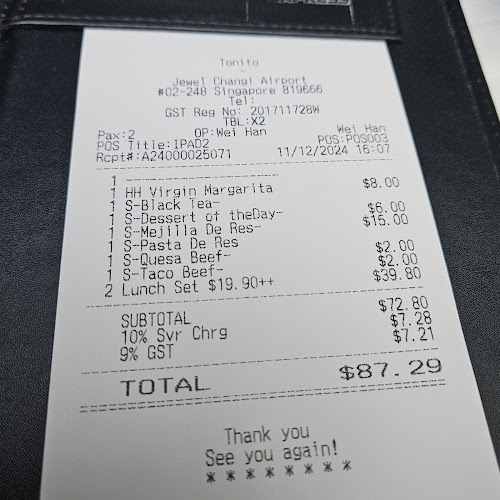 Comentarii opinii despre TONITO Latin American Kitchen @ Jewel