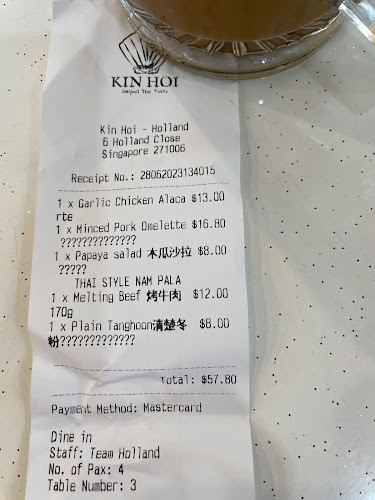 Kin Hoi (Original) Famous Thai Food - Hospitality and gastronomy