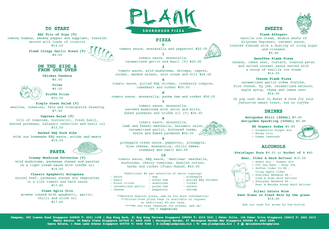 Plank Sourdough Pizza - Eng Kong Park