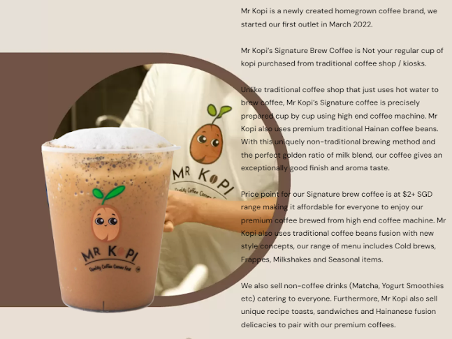Mr Kopi - Singapore
