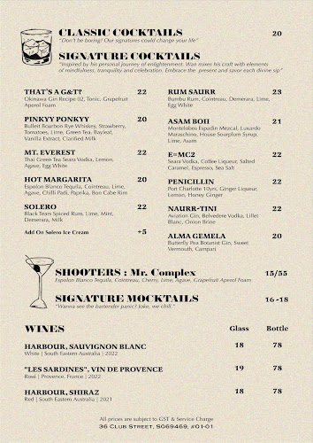 Opinii despre TheBackRoom în Singapore - Hospitality and gastronomy