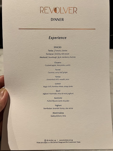Opinii despre Revolver în Singapore - Hospitality and gastronomy