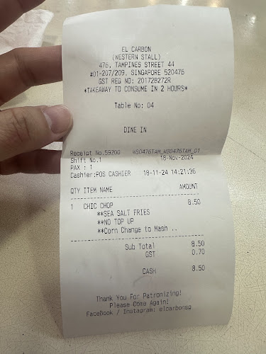 Comentarii opinii despre El Carbon® - 476 Tampines