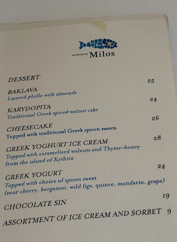 estiatorio Milos - Singapore