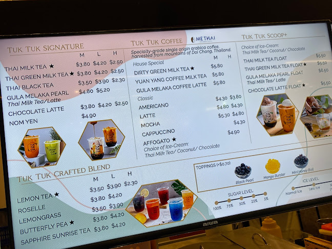 Opinii despre Tuk Tuk Cha Treasures @ NEX în Singapore - Hospitality and gastronomy