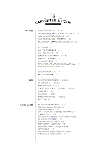 Opinii despre Carpenter & Cook în Singapore - Hospitality and gastronomy